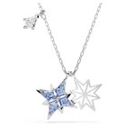 swarovski symbolica pendant star blue rhodium plated