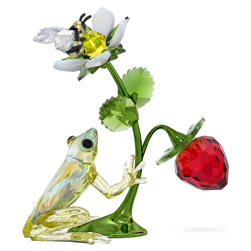 swarovski idyllia frog  bee and strawberry