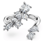 swarovski galaxy bypass ring  laboratory grown diamonds 1 25 ct tw  18k white gold