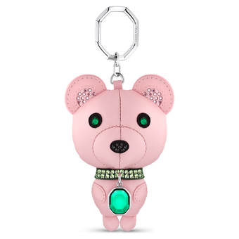 swarovski icons key ring bear multicolored stainless steel
