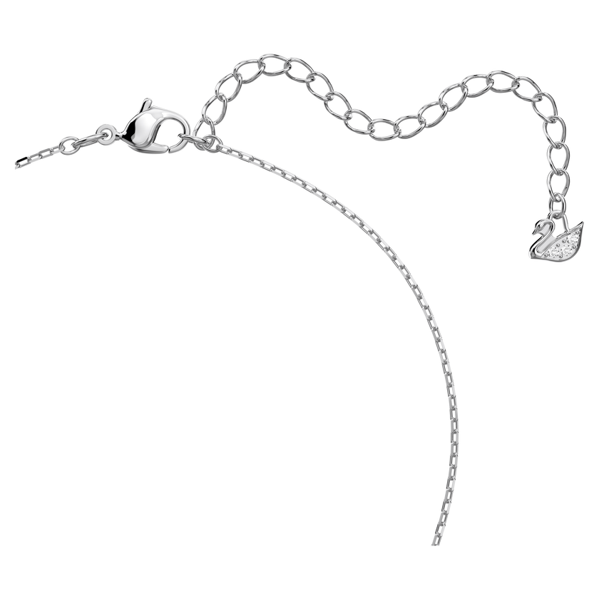 swarovski una set  round cut  blue  rhodium plated