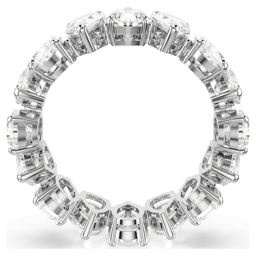swarovski matrix vittore ring  pear cut  white  silver tone finish