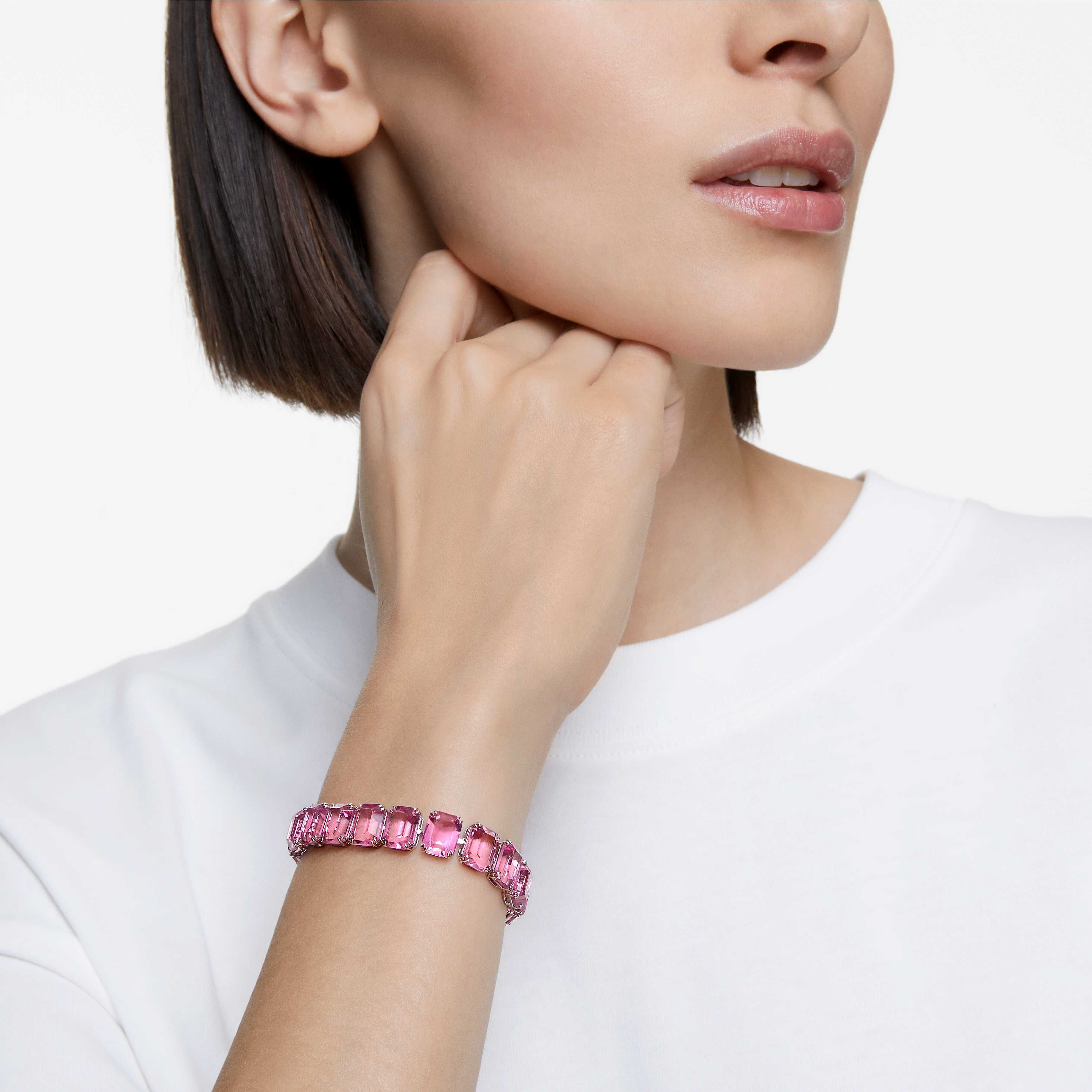 Buy Swarovski Millenia bracelet Octagon cut crystals Pink