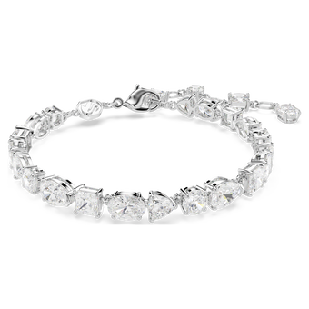 swarovski mesmera bracelet mixed cuts white rhodium plated