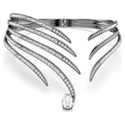 swarovski the vienna collection choker feather white ruthenium plated