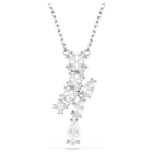 swarovski matrix pendant mixed cuts white rhodium plated