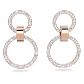 Bybest Shop - Swarovski Iconic Swan drop earrings