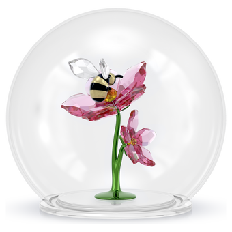 swarovski idyllia glass ball bee and flowers