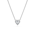 swarovski eternity pendant  lab grown diamonds 0 5 ct tw  heart shape  sterling silver