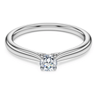 swarovski eternity solitaire ring  lab grown diamonds 0 25 ct tw  round shape  sterling silver
