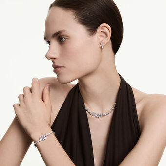 swarovski mesmera set  set  3   marquise cut  white  rhodium plated