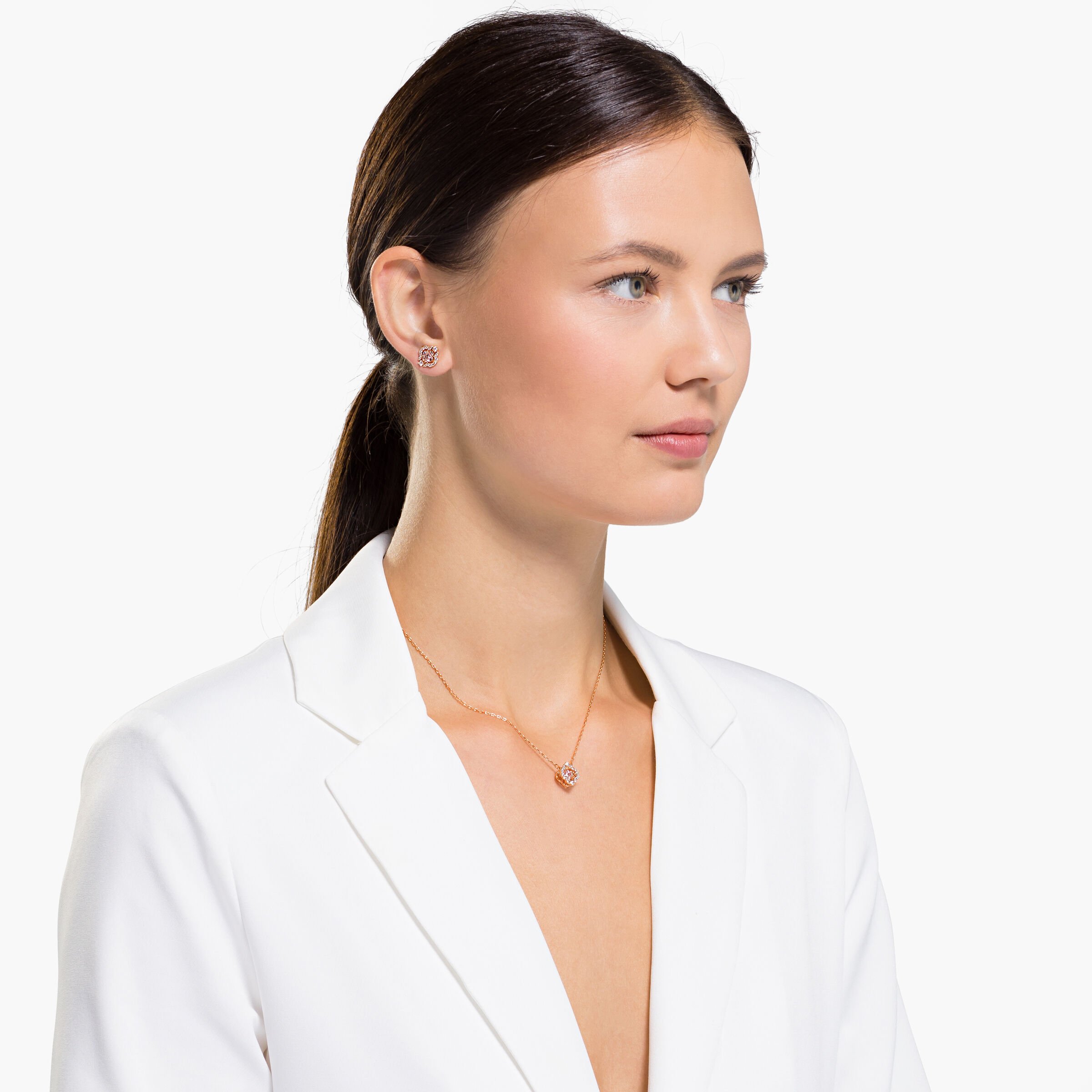 Swarovski sparkling discount dance clover necklace