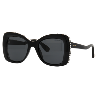 swarovski sunglasses  butterfly shape  sk6062u  black