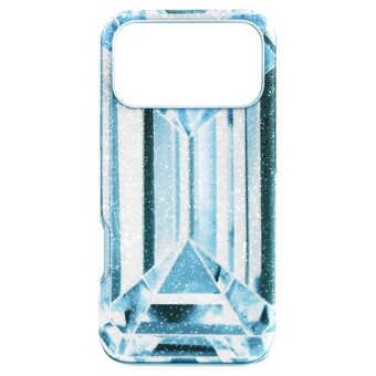 swarovski high smartphone case  crystal effect  iphone  17 pro max  blue
