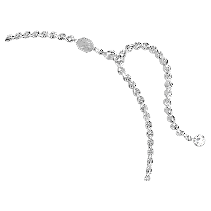 swarovski una angelic choker  white  rhodium plated