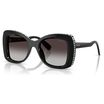 swarovski sunglasses  butterfly shape  sk6062u  black