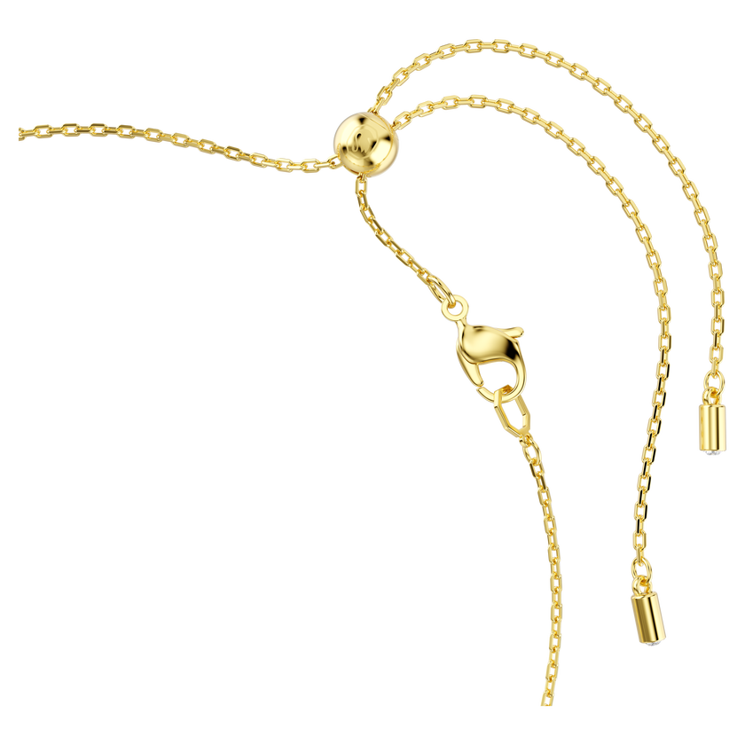 swarovski idyllia necklace  crystal pearl  mixed cuts  flower  multicolored  gold tone plated