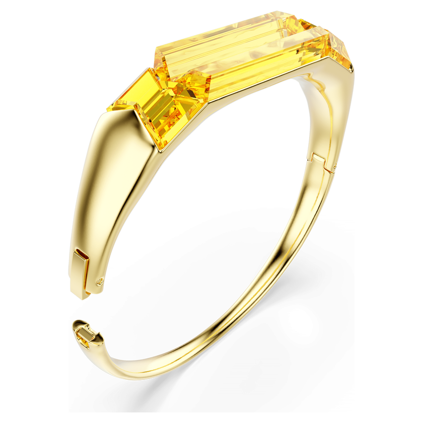 swarovski lucent bangle  yellow  gold tone plated