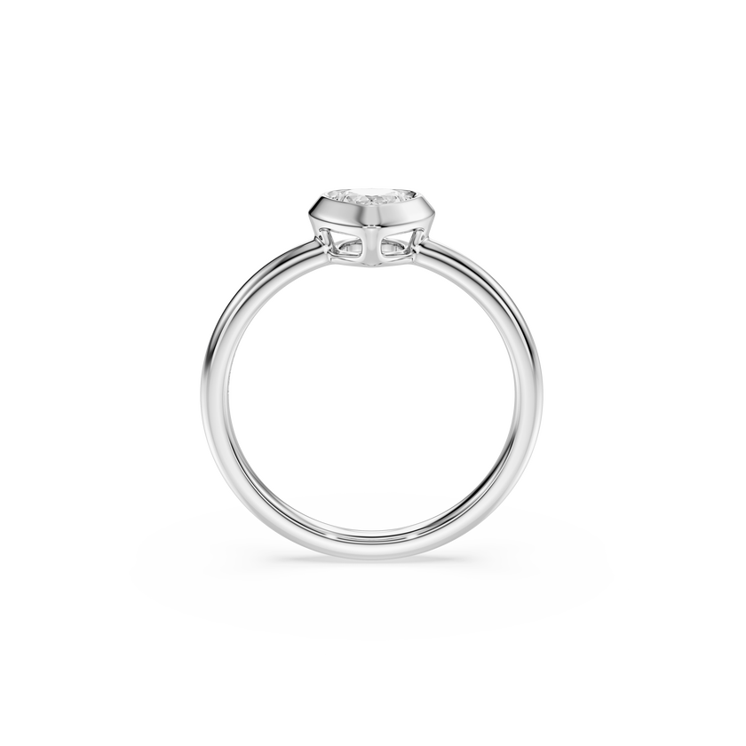 swarovski eternity solitaire ring  lab grown diamonds 0 5 ct tw  heart shape  sterling silver