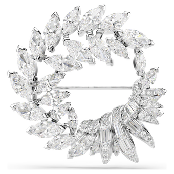 swarovski mesmera brooch  marquise cut  white  rhodium plated