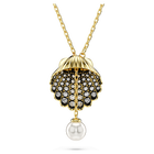 swarovski idyllia y pendant crystal pearl shell white gold tone plated