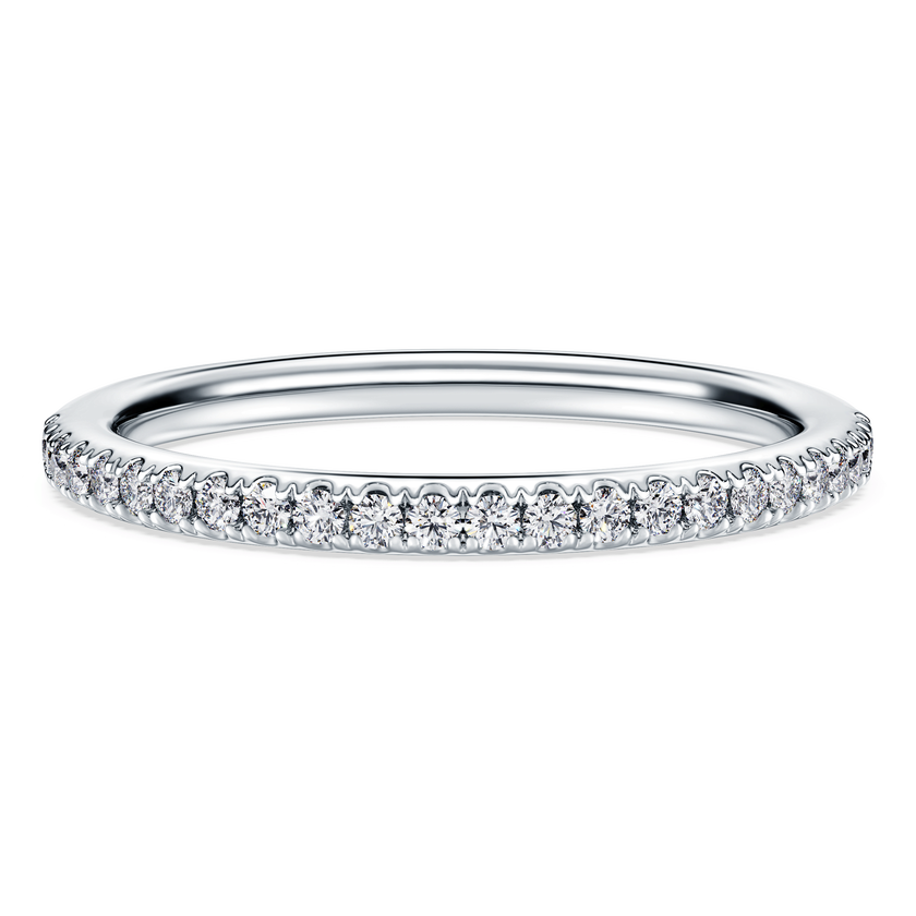 swarovski eternity band ring  lab grown diamonds 0 2 ct tw  round shape  18k white gold