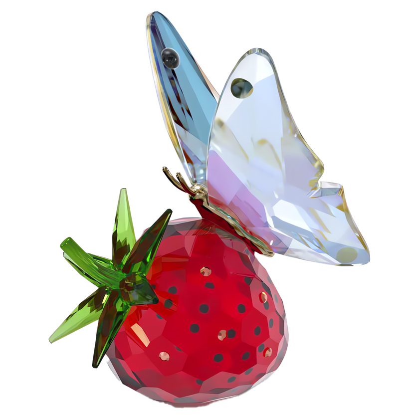 swarovski idyllia butterfly and strawberry