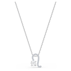 swarovski zodiac ii pendant leo white mixed metal finish