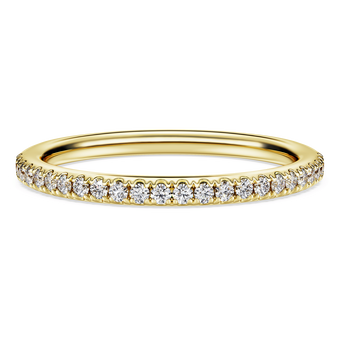 swarovski eternity band ring  laboratory grown diamonds 0 2 ct tw  18k yellow gold