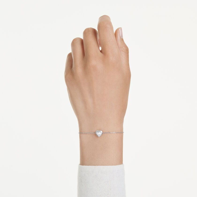 swarovski eternity bracelet  lab grown diamonds 0 5 ct tw  heart shape  sterling silver