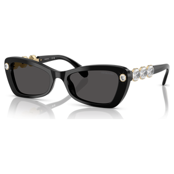 swarovski sunglasses  butterfly shape  sk6033  black
