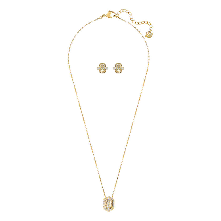 swarovski favor set  gold tone  gold tone plated