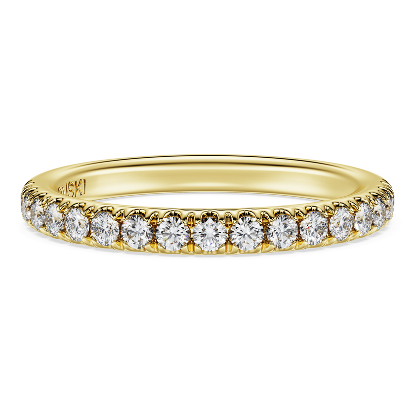 swarovski eternity band ring  laboratory grown diamonds 0 4 ct tw  18k yellow gold