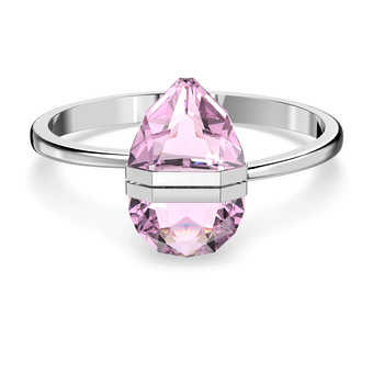 Lucent bangle, Magnetic, Pink, Rhodium plated swarovski lucent bangle magnetic pink rhodium plated