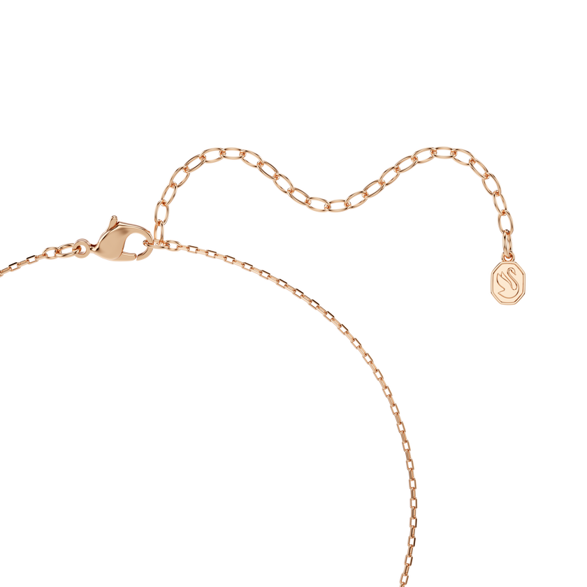swarovski una angelic set  set  2   triangle cut  pink  18k rose gold finish