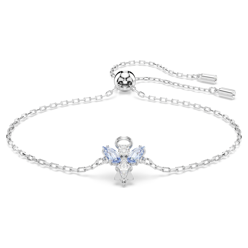 swarovski magic bracelet  angel  blue  rhodium plated