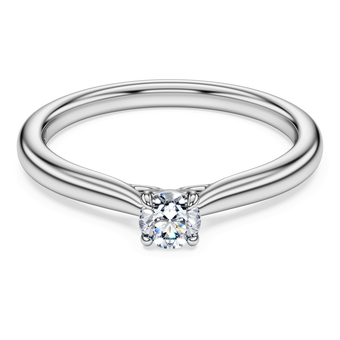 swarovski eternity solitaire ring  laboratory grown diamonds 0 25 ct tw  sterling silver