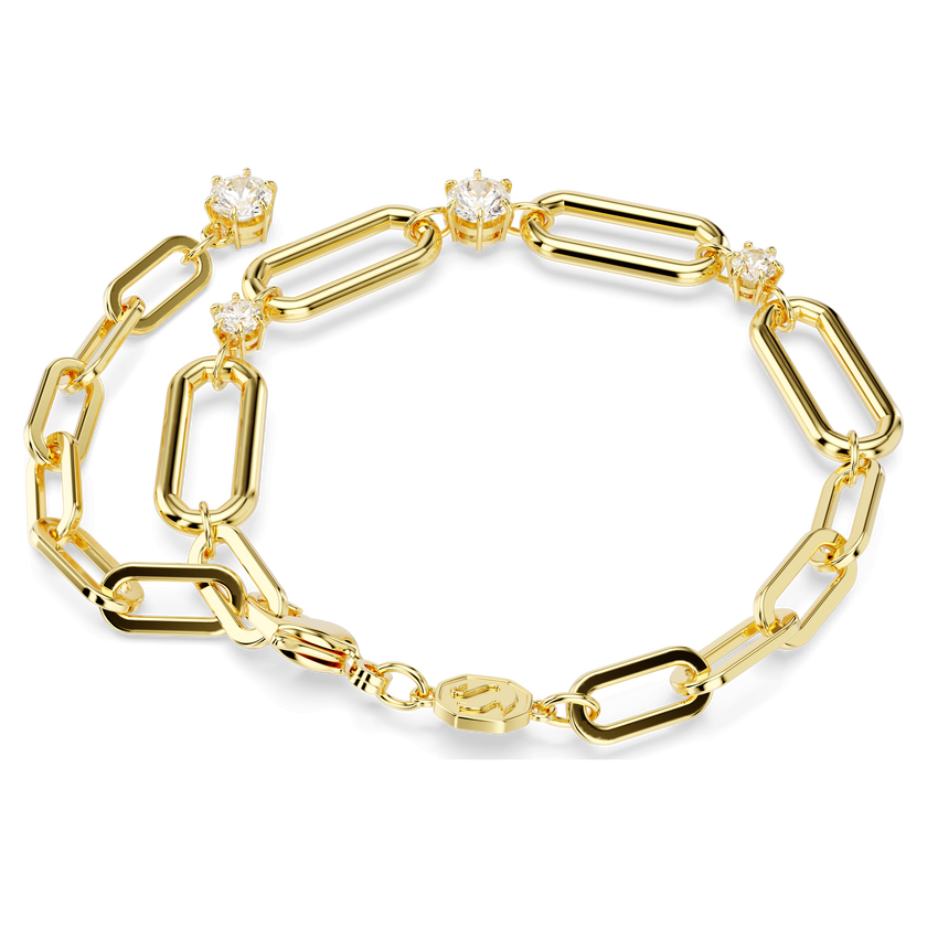 swarovski constella bracelet  white  gold tone plated