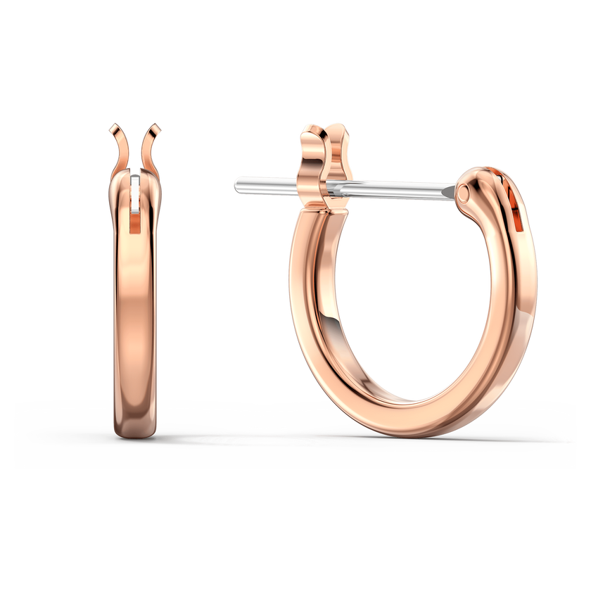 swarovski ginger drop earrings  white  rose gold tone plated