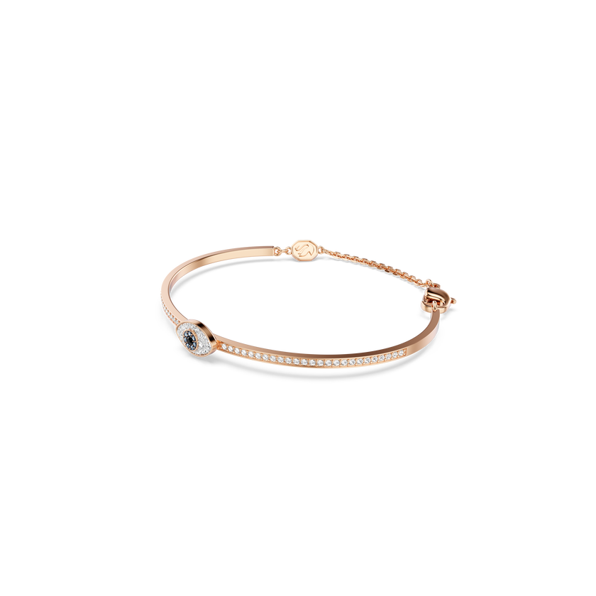 swarovski symbolica bangle  eye  multicolored  rose gold tone plated