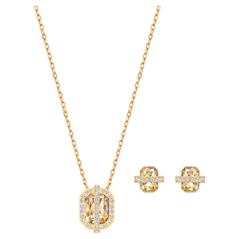 swarovski favor set  gold tone  18k gold finish