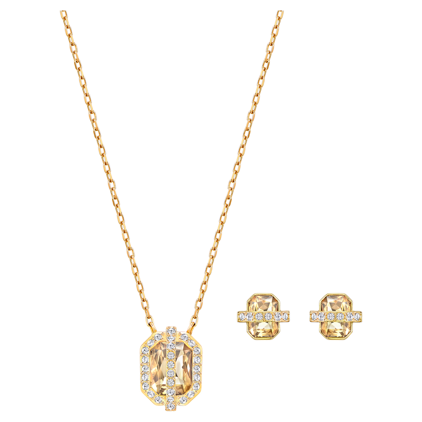swarovski favor set  gold tone  gold tone plated