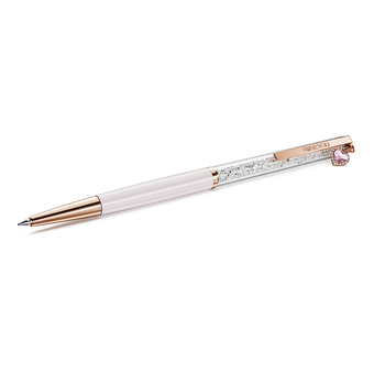 swarovski crystalline ballpoint pen  heart  pink  pink lacquered  rose gold tone plated