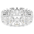 swarovski matrix vittore ring pear cut white silver tone finish