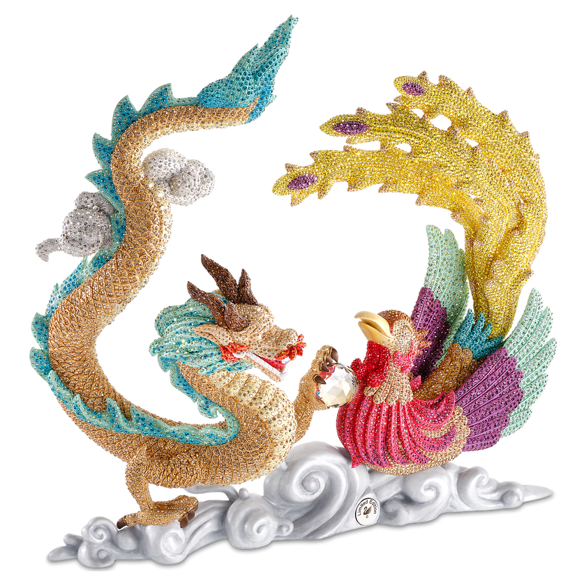 swarovski crystal myriad dragon and phoenix