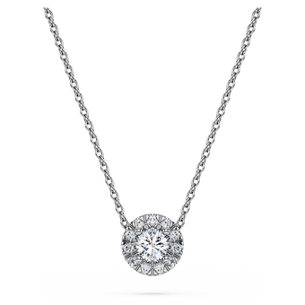 swarovski eternity pendant  laboratory grown diamonds 0 23 ct tw  sterling silver