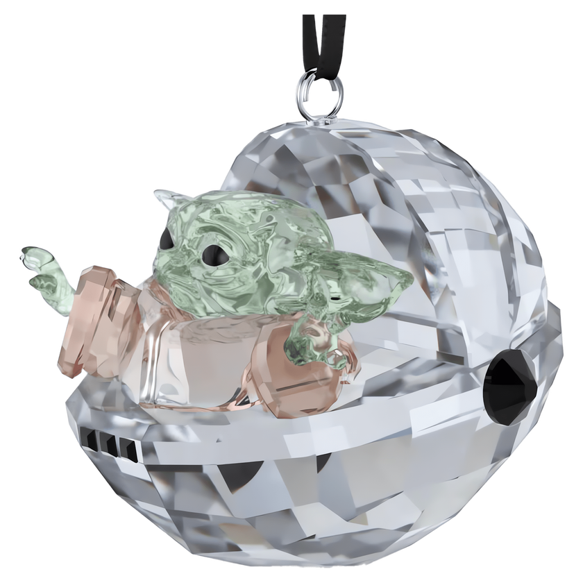 swarovski star wars the mandalorian grogu ornament