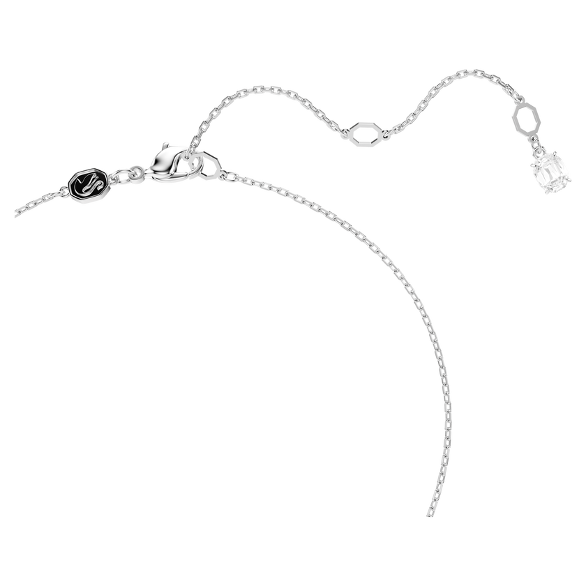swarovski hyperbola pendant  mixed cuts  white  mixed metal finish