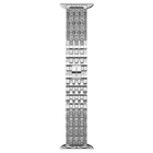 swarovski princess strap for apple watch 40mm 41mm silver tone stainless steel