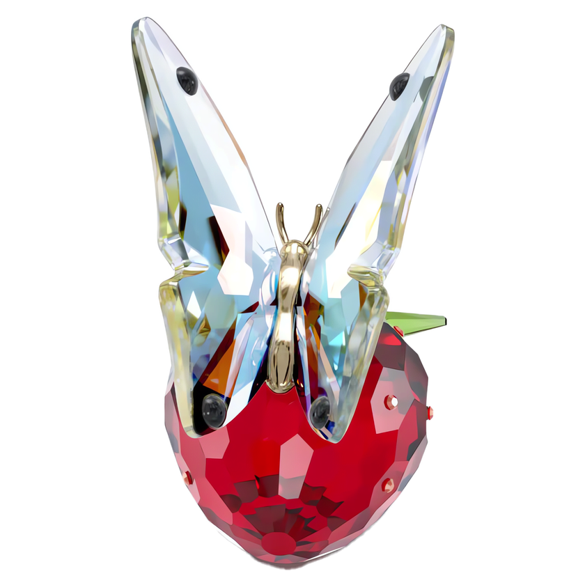 swarovski idyllia butterfly and strawberry